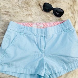 J Crew | Chino Baby blue Spring Shorts